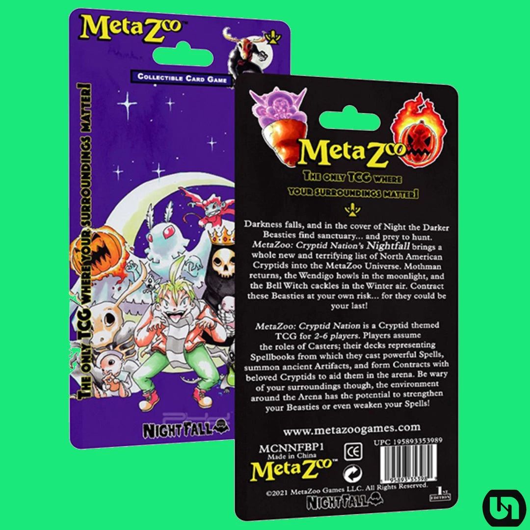 MetaZoo Games TCGs MetaZoo TCG: Cryptid Nation - Nightfall Blister Booster Pack 1st Edition 3 MetaZoo Games TCGs MetaZoo TCG: Cryptid Nation - Nightfall Blister Booster Pack 1st Edition