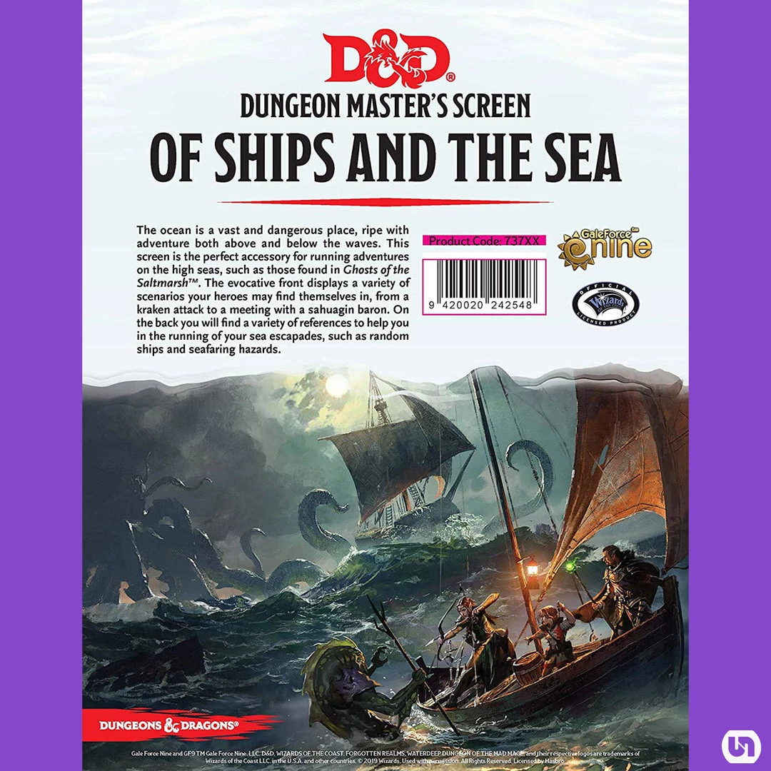 Gale Force 9 Dungeons & Dragons 5E: Screen - Of Ships And The Sea 3 Gale Force 9 Dungeons & Dragons 5E: Screen - Of Ships And The Sea