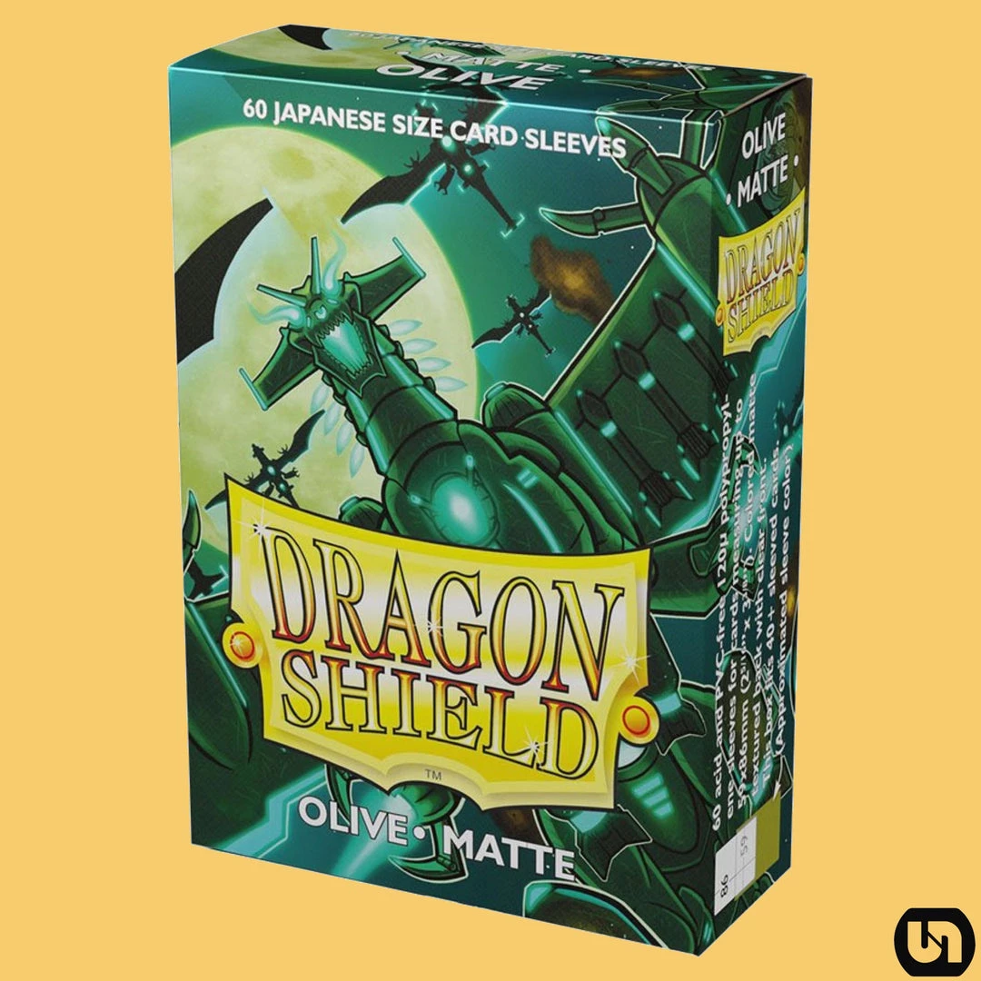Arcane Tinman Dragon Shield: Japanese Matte Card Sleeves - Olive 60ct Supplies 3 Arcane Tinman Dragon Shield: Japanese Matte Card Sleeves - Olive 60ct Supplies