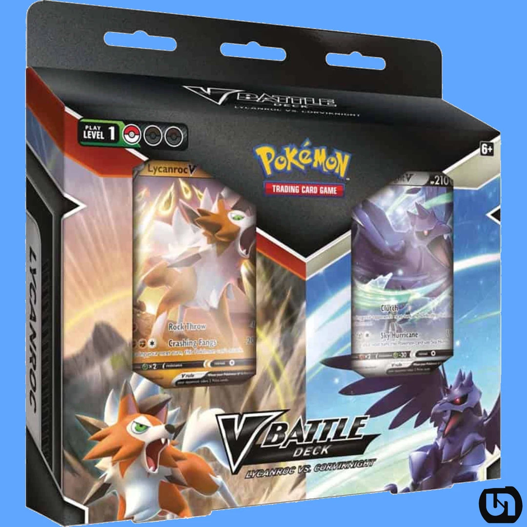 Pokemon TCG: V Battle Deck - Lycanroc VS. Corviknight TCGs 3 Pokemon TCG: V Battle Deck - Lycanroc VS. Corviknight TCGs