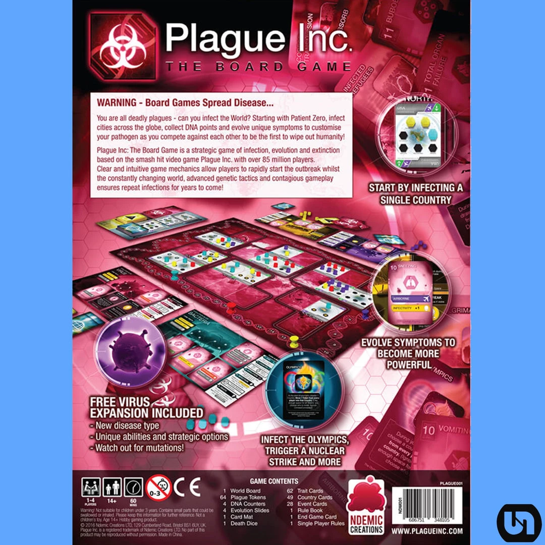 Ndemic Creations Plague Inc: The Board Game Board Games 4 Ndemic Creations Plague Inc: The Board Game Board Games