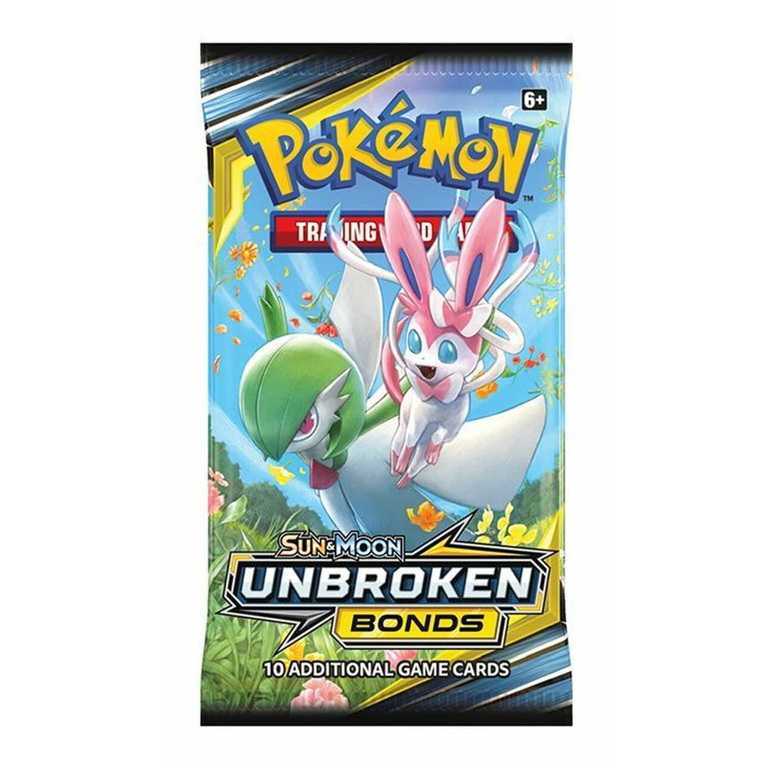 TCGs Pokemon TCG: Sun & Moon Unbroken Bonds Booster Pack 3 TCGs Pokemon TCG: Sun & Moon Unbroken Bonds Booster Pack