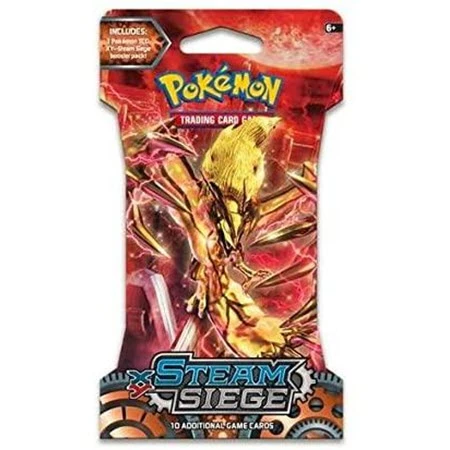Pokemon TCG: XY Steam Siege Sleeved Booster Pack TCGs 3 Pokemon TCG: XY Steam Siege Sleeved Booster Pack TCGs