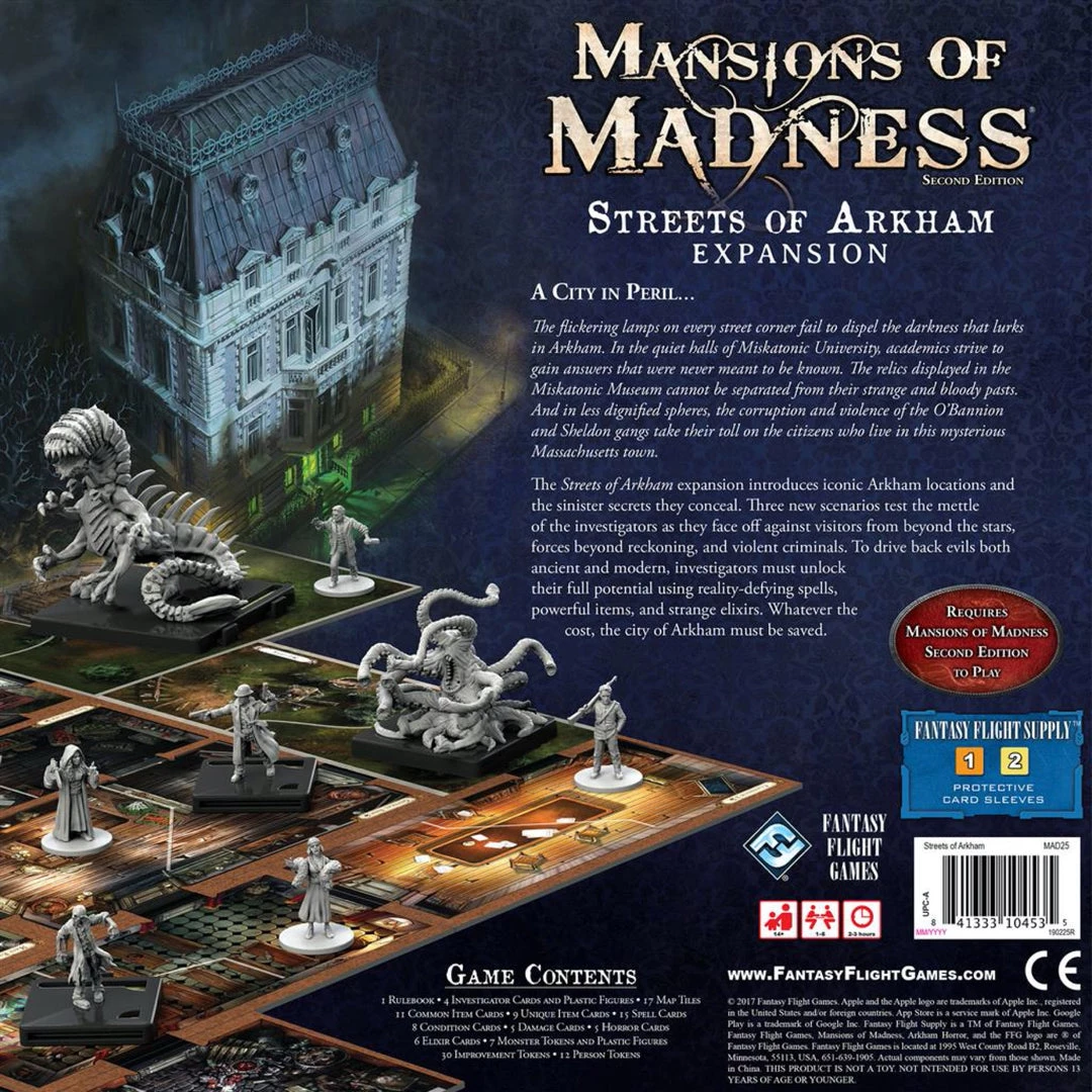 Fantasy Flight Games Mansions Of Madness: Streets Of Arkham Expansion Board Games 4 Fantasy Flight Games Mansions Of Madness: Streets Of Arkham Expansion Board Games