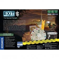 Kosmos Board Games Exit The Game: The Sacred Temple (with Jigsaw Puzzles)
