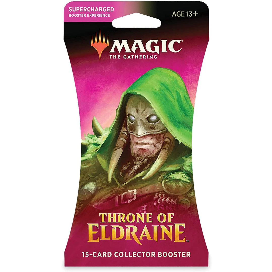 Wizards Of The Coast Magic The Gathering: Throne Of Eldraine Sleeved Collector Booster Pack TCGs 3 Wizards Of The Coast Magic The Gathering: Throne Of Eldraine Sleeved Collector Booster Pack TCGs