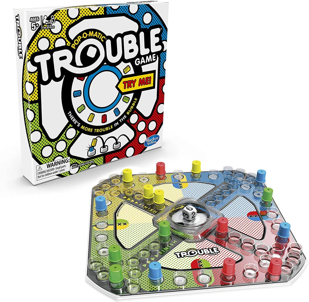 Hasbro Gaming Board Games Trouble Game 4 Hasbro Gaming Board Games Trouble Game