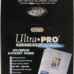 Ultra Pro 9-Pocket Trading Card Pages - Platinum Series (100 Pages) Supplies