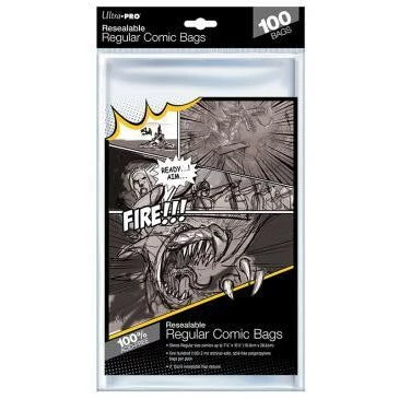 Ultra Pro: Resealable Regular Comic Bags - 100ct 3 Ultra Pro: Resealable Regular Comic Bags - 100ct