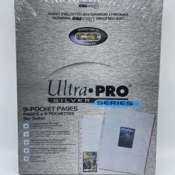 Ultra Pro 9-Pocket Silver Series Pages For Standard Size Cards (100 Pages)
