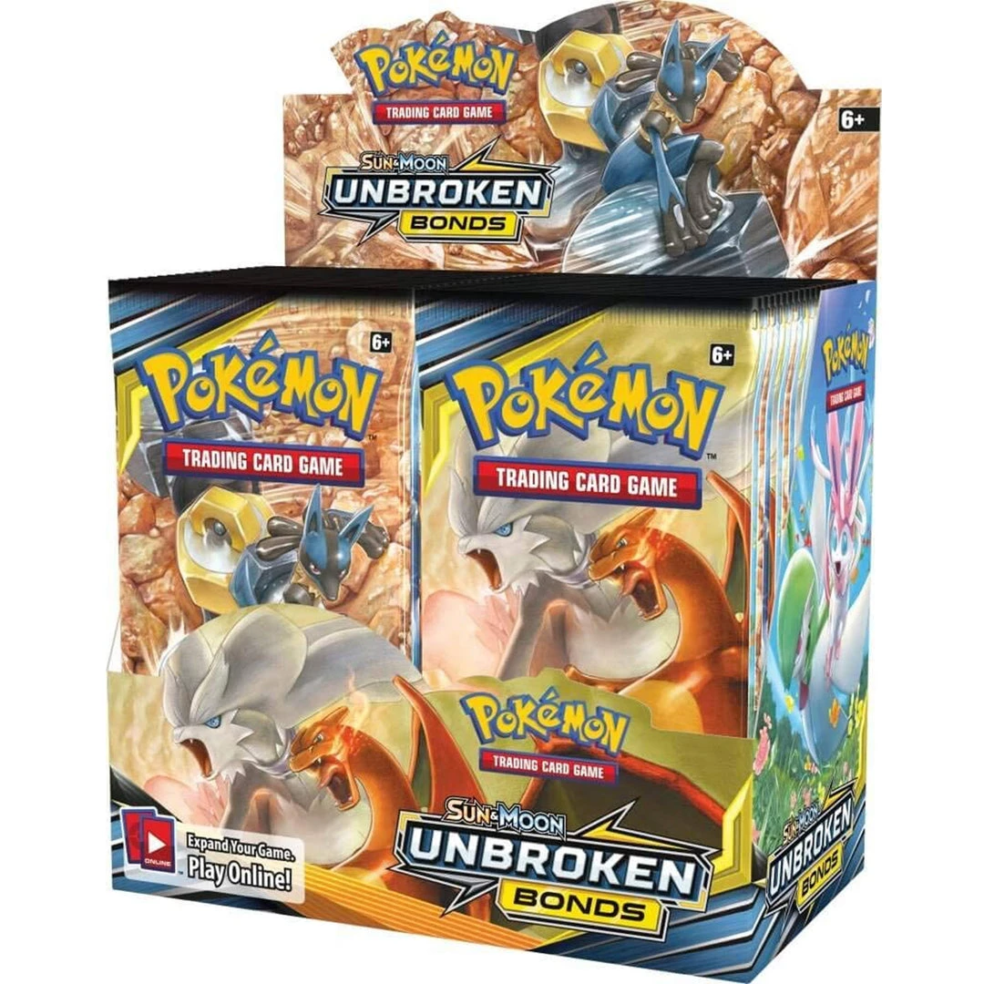 Pokemon TCG: Sun & Moon Unbroken Bonds Sealed Booster Box TCGs 3 Pokemon TCG: Sun & Moon Unbroken Bonds Sealed Booster Box TCGs