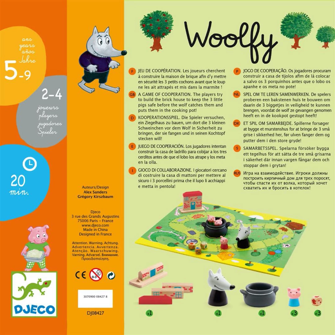 Djeco Board Games Woolfy 4 Djeco Board Games Woolfy