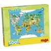 Haba USA World Map 100pc Puzzle Toys & Figures 2 Haba USA World Map 100pc Puzzle Toys & Figures