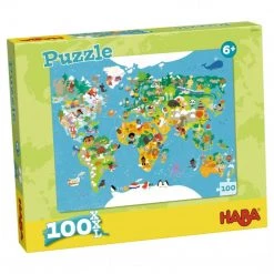 Haba USA World Map 100pc Puzzle Toys & Figures
