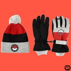 Bioworld Pokemon: Youth Beanie & Ski Gloves Combo