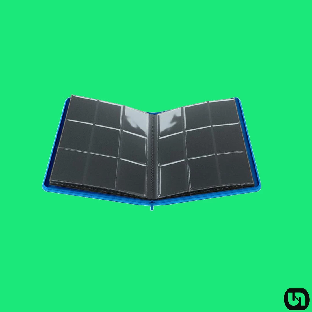 Asmodee Supplies Gamegenic: Zip-up Album 18-Pocket - Blue 4 Asmodee Supplies Gamegenic: Zip-up Album 18-Pocket - Blue